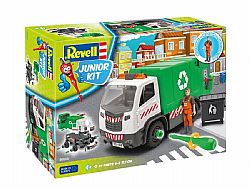 REVELL - Κατασκευή JUNIOR KIT, Garbage Truck, 49pcs, 00808