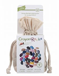 CRAYON ROCKS - Κηρομπογιές Σόγιας, 32τεμ, Cotton Bag