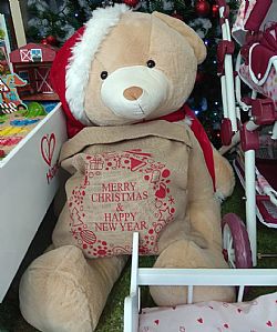 MUCH - Λούτρινο Αρκουδάκι Santa Claus 100cm, M100