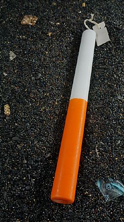 GENIUS - Λαμπάδα 37cm Δίχρωμη Οβάλ - Πορτοκαλί, SGL37
