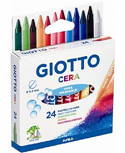 GIOTTO - Κηρομπογιές Cera 9mm, 24χρωμ, 282100