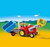 PLAYMOBIL - 123 - Tractor with Trailer, 6964