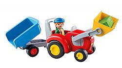PLAYMOBIL - 123 - Tractor with Trailer, 6964