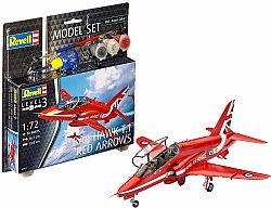 REVELL - Model Set 1:72 - Skill 3, 70pcs, BAe Hawk T.1 Red Arrows, 64921