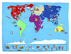 OSKAR & ELLEN - Πάνινος Χάρτης Παγκόσμιος, 8070