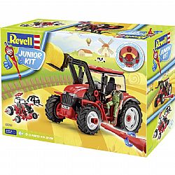 REVELL - Κατασκευή JUNIOR KIT, Tractor with Loader, 51pcs, 00815
