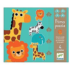 DJECO - Παζλ 3,4,5,6pcs *In the Jungle*, 07135