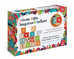 SVOORA - Κυβάκια Ξύλινα Γράμματα+Αριθμοί 24pcs, 03020