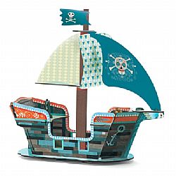 DJECO - Χαρτονένιο 3D Πειρατικό Καράβι, 07709