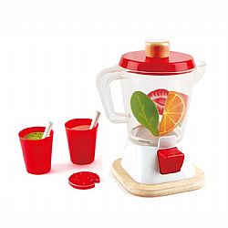 HAPE - Μίξερ Ξύλινο με Κίνηση 12pcs - Smoothie Blender, E3158