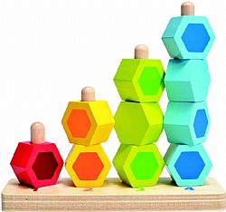 HAPE - Παιχνίδι Ξύλινο Στοίβαξης - Αρίθμησης *Counting Stacker*, e0504