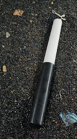 GENIUS - Λαμπάδα 37cm Δίχρωμη Οβάλ - Μαύρη, SGL37
