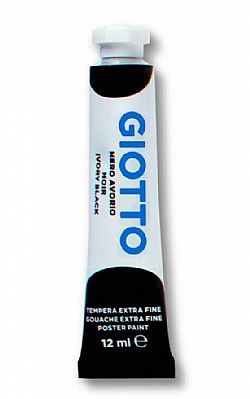 GIOTTO - Τέμπερα Σωληνάριο Giotto 12ml - Ivory Black, 352024