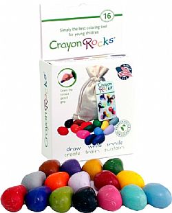 CRAYON ROCKS - Κηρομπογιές Σόγιας, 16τεμ, Cotton Bag