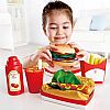 HAPE - Σετ Fast Food Ξύλινο 27pcs, e3160