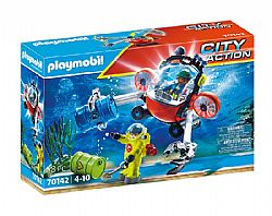 PLAYMOBIL - CITY ACTION - Enviromental Operation with Dive Boat, 70142