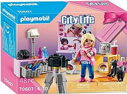 PLAYMOBIL - CITY LIFE - Gift Set Influencer, 70607
