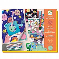 DJECO - Μαγνητικό Μπλοκ Ζωγραφικής Σπιράλ *10 Designs*, 08736