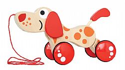 HAPE - Σκυλάκι Ξύλινο Συρόμενο 25cm *Pepe*, e0347