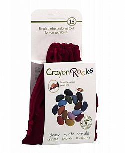 CRAYON ROCKS - Κηρομπογιές Σόγιας, 16τεμ, Red Velvet Bag