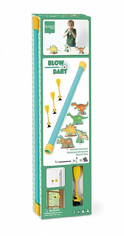 SCRATCH EUROPE - Φυσοκάλαμο με Στόχους BlowDart *Dinosaurs*, 6182534