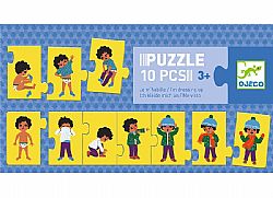 DJECO - Παζλ 10pcs *Dressing Up*, 08188