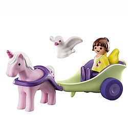 PLAYMOBIL - 123 - Unicorn Carriage with Ferry, 70401