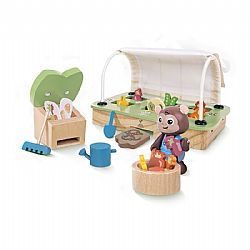 HAPE - Ξύλινο Σετ 32pcs *Organic Greenhouse*, e3416