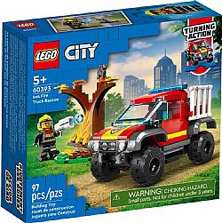 LEGO - CITY - 4x4 Fire Truck Rescue, 60393