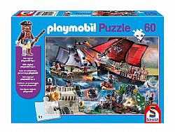 SCHMIDT - Παζλ 60τεμ και 1 Φιγούρα Playmobil *Pirates*, 56382