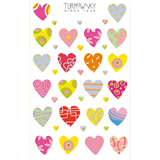 BSB - Αυτοκόλλητα METALLIC 1φύλλο  - HEARTS, 11-540
