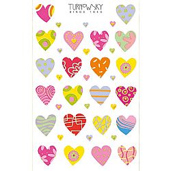 BSB - Αυτοκόλλητα METALLIC 1φύλλο  - HEARTS, 11-540