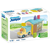 PLAYMOBIL - JUNIOR - Ανατρεπόμενο Φορτηγό με Εργάτη, 71686