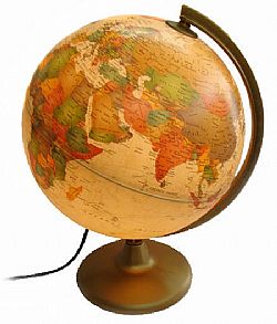 NOVA RICO - Υδρόγειος Σφαίρα MARCO POLO 26cm Φωτιζόμενη, Eλληνικά, 42613