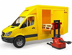 BRUDER - Βαν DHL Mercedes Sprinter με Παλετοφόρο, 02534