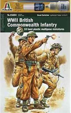 ITALERI - Model Kit 1/56 - Στρατιωτάκια WW2 British Commonwealth Infantry, 15604